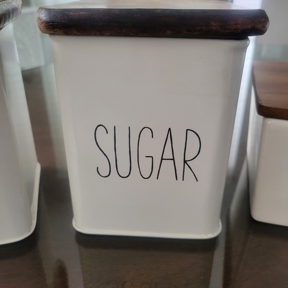 5 item Rae Dunn Coffee Tea Sugar Cream Bundle / Set - Picture 4 of 7